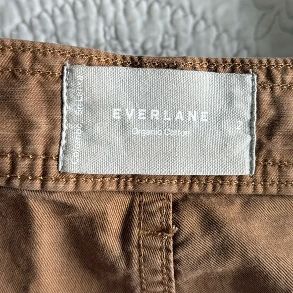 Everlane  Adjustable Waist Brown Barrel Pants - Picture 4 of 6